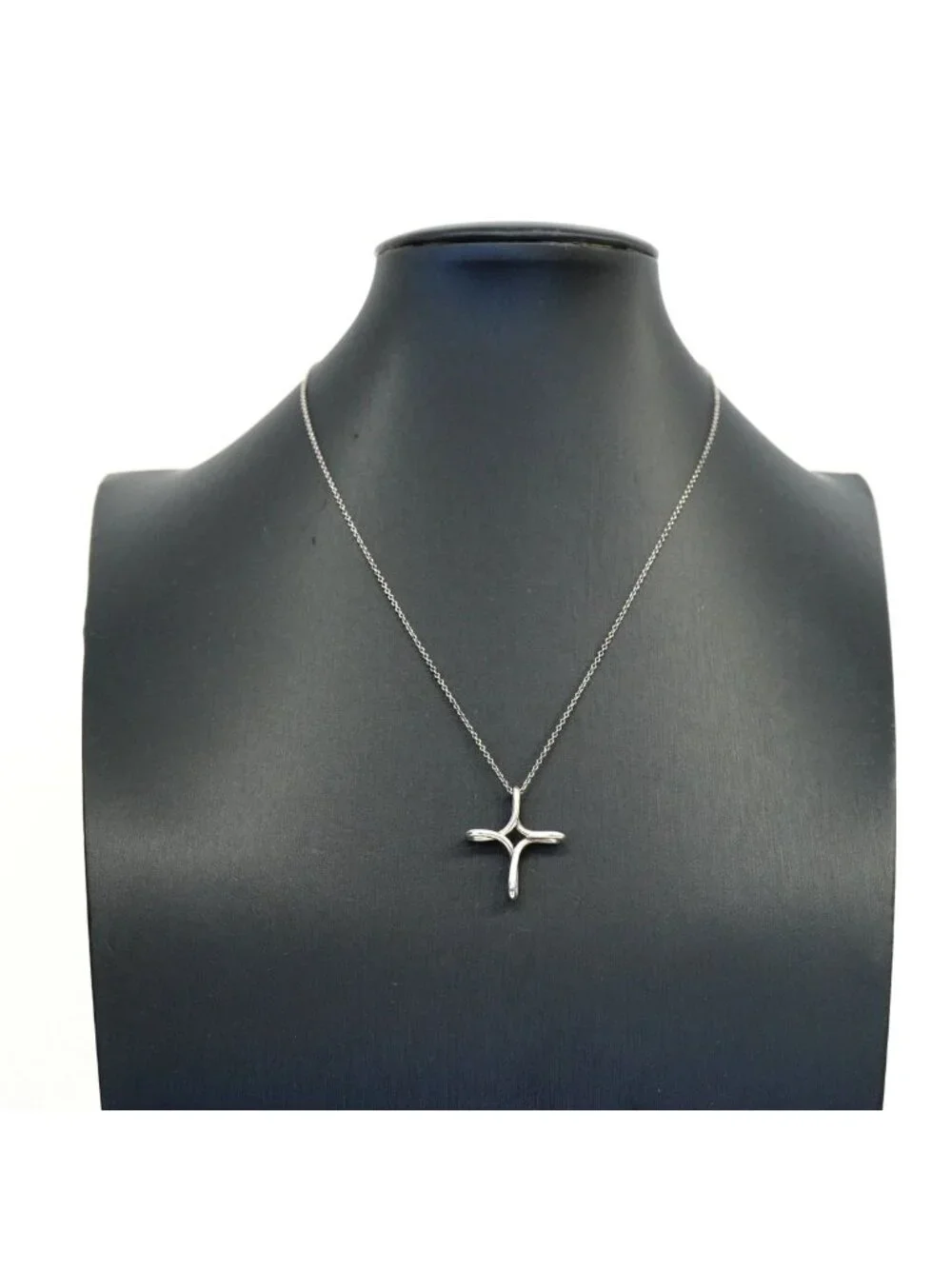 Tiffany & Co Necklace Open Cross Silver